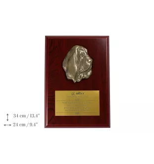 Basset Hound - bas-relief de chien, petit décor, plaque réaliste avec chien de la marque Art-Dog