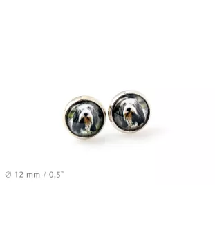 Bearded Collie - Ohrringe in einer Schachtel, Ihr Foto, handgefertigter Schmuck, Eigenmarke von Art-Dog.