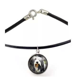 Bearded Collie, Highland Collie, Mountain Collie - necklace in a box, elegant decoration, pendant from the Art-Dog brand