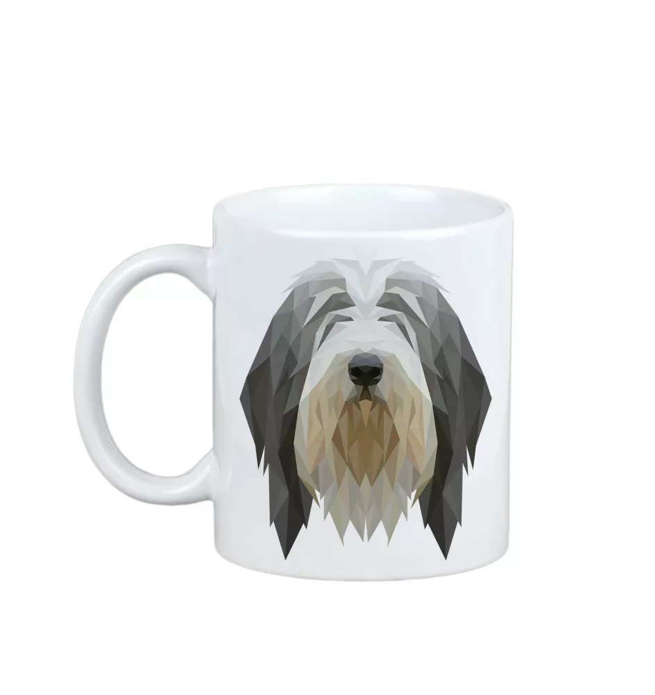 Bearded Collie kubek geometryczny Art-Dog