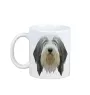 Bearded Collie - Becher mit einem Bild und dem Schriftzug geometrischer Hund Art-Dog