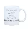 Bearded Collie, Highland Collie, Mountain Collie - cup with a geometric dog image and the inscription Art-Dog