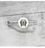Bearded Collie, Highland Collie, Mountain Collie - geometric tie clip with a picture and inscription from Art-Dog