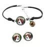 Basset Hound - a set of jewelry with your photo, a woman's ornament, handmade item, a product made with passion for creating the Art-Dog brand.