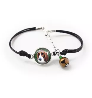 Basset Hound - bracelet in a box with your photo, feminine jewelry, perfect gift from Art-Dog brand