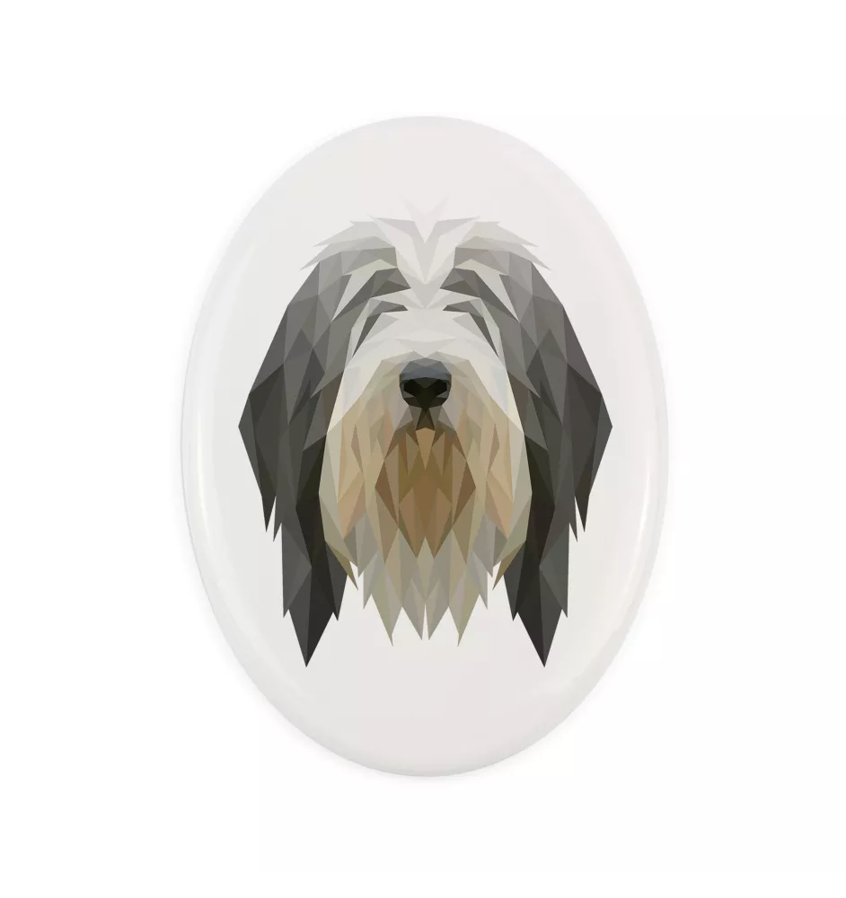 Bearded Collie płytka geometryczna Art-Dog