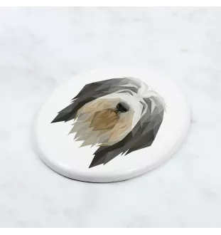 Bearded Collie płytka geometryczna Art-Dog