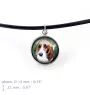 Basset Hound - Halskette in einer Schachtel, elegante Verzierung, Anhänger der Marke Art-Dog