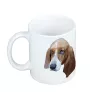 Basset Hound - cup with a geometric dog image and the inscription Art-Dog