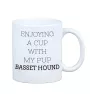 Basset Hound - cup with a geometric dog image and the inscription Art-Dog