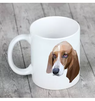 Basset Hound kubek geometryczny Art-Dog