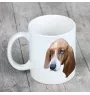 Basset Hound - cup with a geometric dog image and the inscription Art-Dog