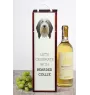 Bearded Collie, Highland Collie, Mountain Collie - geometric box with a picture and inscription for wine by Art-Dog