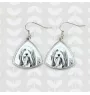 Collie Barbu, Bearded collie, Parfois appelé colley barbu - boucles d'oreilles avec chien, boucles d'oreilles pendantes avec photo, bijoux personnalisés avec impression de la marque Art-Dog