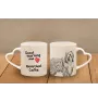 Collie Barbu, Bearded collie, Parfois appelé colley barbu - tasse avec chien, une tasse adorable avec une anse en forme de cœur, un cadeau universel de la marque Art-Dog
