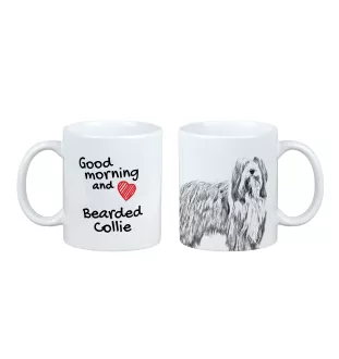 Collie Barbu, Bearded collie, Parfois appelé colley barbu - tasse avec chien, tasse avec photo, cadeau personnalisé de la marque Art-Dog