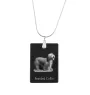 Bearded Collie, Highland Collie, Mountain Collie - Crystal pendant with dog, silver necklace with photo, personalised pendant by Art-Dog brand