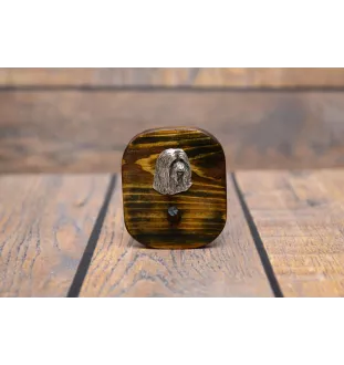 Bearded Collie, Highland Collie, Mountain Collie - leash hanger, medal hanger with dog, key hook from Art-Dog brand