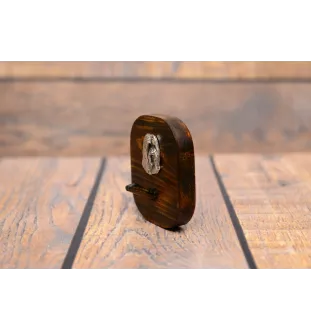 Collie Barbu, Bearded collie, Parfois appelé colley barbu - porte-clés, porte-clés avec chien pour les médailles, crochet pour les clés de la marque Art-Dog