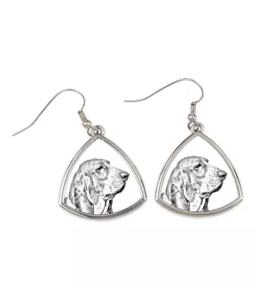Basset Hound - dog earrings, hanging earrings with a picture, personalized jewelry with Art-Dog brand print
