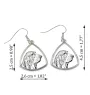 Basset Hound - dog earrings, hanging earrings with a picture, personalized jewelry with Art-Dog brand print