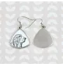 Basset Hound - boucles d'oreilles avec chien, boucles d'oreilles pendantes avec photo, bijoux personnalisés avec impression de la marque Art-Dog