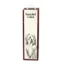 Collie Barbu, Bearded collie, Parfois appelé colley barbu - boîte à vin avec chien, boîte à alcool avec graphisme, boîte cadeau personnalisée de la marque Art-Dog