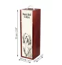 Collie Barbu, Bearded collie, Parfois appelé colley barbu - boîte à vin avec chien, boîte à alcool avec graphisme, boîte cadeau personnalisée de la marque Art-Dog