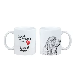 Basset Hound - cup with a dog, cup with a photo, personalized gift from the Art-Dog brand