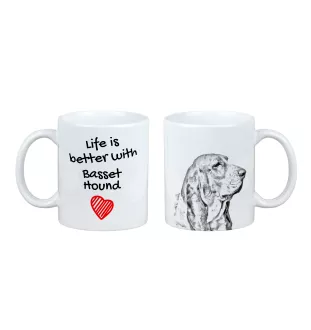 Basset Hound - tasse avec chien, tasse avec photo, cadeau personnalisé de la marque Art-Dog