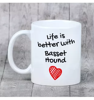Basset Hound - tasse avec chien, tasse avec photo, cadeau personnalisé de la marque Art-Dog