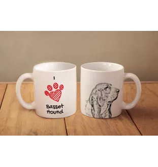 Basset Hound - Tasse mit Hund, entzückende Tasse mit Grafik, Geschenk mit Ihrem Foto von der Marke Art-Dog