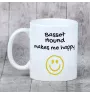 Basset Hound kubek z psem Makes me happy Art-Dog