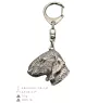 Terrier De Bedlington, Bedlington Terrier - Porte-clés argenté avec chien, décoration de sac à main, pendentif de sac à dos par la marque Art-Dog