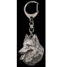 Belgischer Schäferhund - Versilberter Schlüsselanhänger mit Hund, Handtaschen-Dekoration, Rucksack-Anhänger der Marke Art-Dog