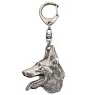 Azawakh, Tuareg Sloughi I - Silver-plated key ring with dog, handbag decoration, backpack pendant by Art-Dog brand