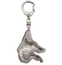 Azawakh, Tuareg Sloughi I - Silver-plated key ring with dog, handbag decoration, backpack pendant by Art-Dog brand