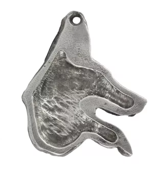 Azawakh, Tuareg Sloughi I - Silver-plated key ring with dog, handbag decoration, backpack pendant by Art-Dog brand