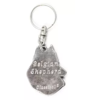 Chiens de Berger Belge - Pendentif chien argenté, décoration de sac à main, pendentif sac à dos par la marque Art-Dog