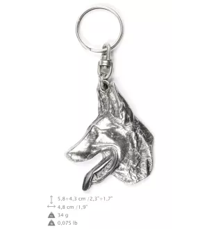 Azawakh, Azawagh I - Pendentif chien argenté, décoration de sac à main, pendentif sac à dos par la marque Art-Dog