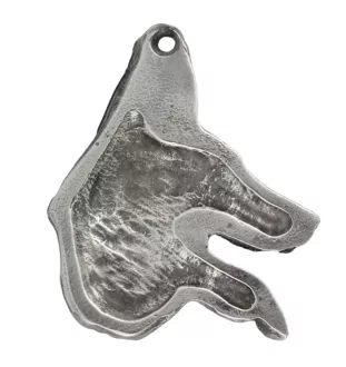 Azawakh, Tuareg Sloughi I - Silver-plated dog pendant, handbag decoration, backpack pendant by Art-Dog brand