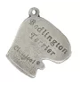 Terrier De Bedlington, Bedlington Terrier - collier avec un chien, pendentif en plaqué argent pour les fans de chiens, bijoux uniques de la marque Art-Dog