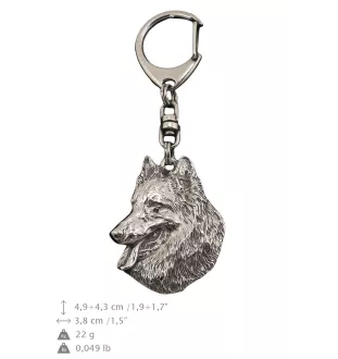 Belgischer Schäferhund - Versilberter Schlüsselanhänger mit Hund in einer Geschenkbox, Handtaschenschmuck, Rucksackanhänger der Marke Art-Dog