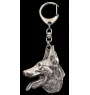 Azawakh I - Versilberter Schlüsselanhänger mit Hund in einer Geschenkbox, Handtaschenschmuck, Rucksackanhänger der Marke Art-Dog