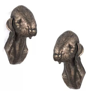 Bedlington Terrier, Rothbury Terrier - Hundestatue, hängende Büste, einzigartige Dekoration für Hundeliebhaber der Marke Art-Dog