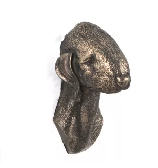 Terrier De Bedlington, Bedlington Terrier - Statue de chien, buste suspendu, décoration unique pour les amoureux des chiens par la marque Art-Dog