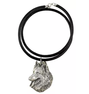 Belgian Shepherd Dog, Belgian Sheepdog - Necklace with dog, silver-plated pendant for dog fan, unique jewelry by Art-Dog brand