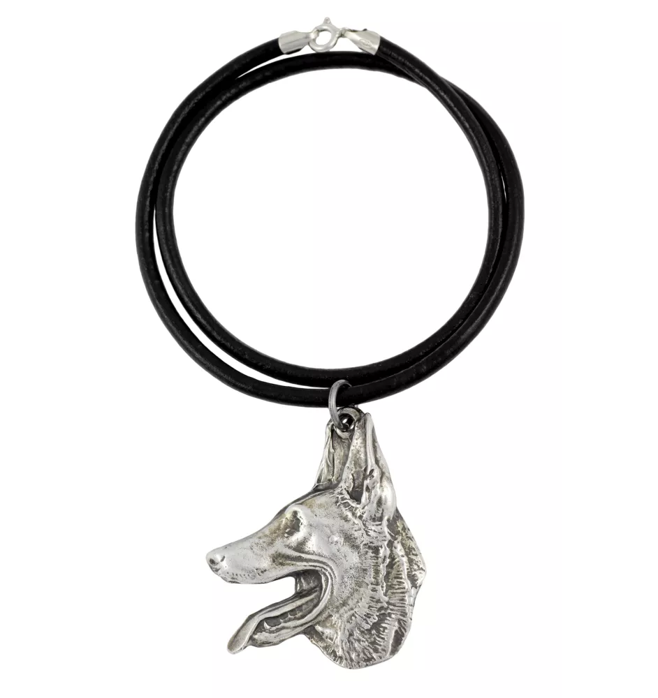 Azawakh, Tuareg Sloughi I - Necklace with dog, silver-plated pendant for dog fan, unique jewelry by Art-Dog brand