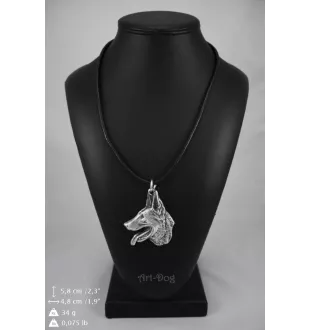 Azawakh, Azawagh I - collier avec un chien, pendentif en plaqué argent pour les fans de chiens, bijoux uniques de la marque Art-Dog