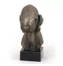 Terrier De Bedlington, Bedlington Terrier - Statue de chien, buste sur socle en pierre, sculpture, trophée pour exposition canine par la marque Art-Dog